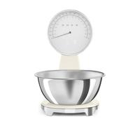 Báscula de cocina Smeg KSF01CRWW analógica y digital, 5 kg, crema