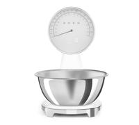 Báscula de cocina Smeg KSF01WHWW electrónica 5 kg blanca cromo tazón extraíble