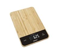 Báscula de cocina SOGO BAC-SS-3944 bambú pantalla táctil 5 kg precisión 1 g
