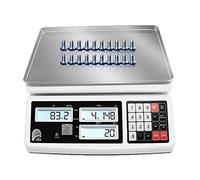 Báscula de conteo para Piezas y Monedas Báscula de conteo Industrial de Laboratorio 30 kg 1 g 15 kg 0,5 g Balanza Digital Balanza de pesaje y conteo Balanza de Gramos (tamaño: 15 kg 0,5 g)