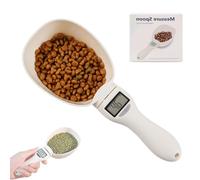 Báscula de cuchara de medición alimentaria, cuchara de medición digital, báscula de cuchara de pesaje, 800 g, pantalla LCD de alta precisión, báscula de comida para perro y gato (1 unidad)