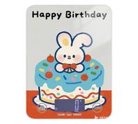Báscula de dieta de dibujos animados de feliz cumpleaños, fácil de limpiar, peso digital para alimentos, 11 libras/0 18 onzas, báscula de 5 kg/5 g con 4 unidades para pérdida de peso (pilas no