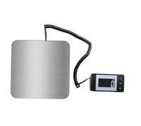 Báscula de Envío Digital de 50kg, Acero Inoxidable, USB | Precisión ±6g, Resolución 2g, Función Tara y Control Mano, Uso en Oficinas y Paquetería
