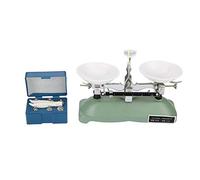 Báscula de equilibrio de bandeja mecánica de 200 g/0,2 g con pesas y pinzas, herramienta de enseñanza para escuela, laboratorio, física química