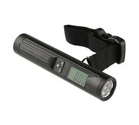 Báscula de equipaje digital de mano con linterna y pantalla LCD retroiluminada azul