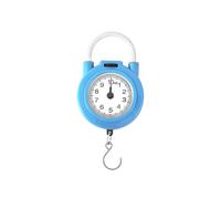 BáScula de Esfera MecáNica PortáTil de 10 Kg BáScula Colgante/BáScula de Cocina Gancho Colgante BáScula Multiusos con Cinta MéTrica Azul