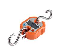 Báscula de Gancho de 100kg, Grúa Portátil WeiHeng, Básculas Colgantes Digitales LCD, Balanza de Pesaje, Carne Negra, Gancho Electrónico de Pesaje (Naranja)