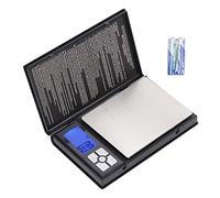 Báscula de gramos, báscula digital de bolsillo para gramos, peso de cocina para alimentos, rango de 2000g, precisión de 0,1g, herramienta portátil, báscula de alimentos pequeña,