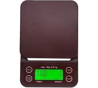 Báscula de gramos portátil, Báscula digital for cocina, café, alimentos, báscula nutricional inteligente, multifuncional, con temporizador, báscula electrónica de alta precisión, 3 kg, 0,1 g