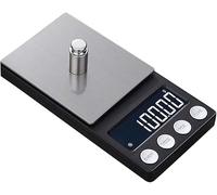Báscula de gramos portátil, Báscula electrónica mini báscula digital for joyas 0,01/0,1 g cocina alta precisión retroiluminada bolsillo peso for joyas durable (500 g/0,01 g)