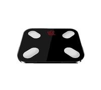 Báscula De Grasa Corporal Floor Scientific Smart Electronic LED Peso Digital Balanza Baño Bluetooth Preciso FáCil De Leer(Black)
