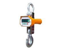 Báscula de grúa, 1T 3T 5T 10T Báscula colgante electrónica Gancho Grúa industrial inalámbrica de pesaje LED Sensor alta precisión Control remoto Uso comercial/industrial(1T Green Digit)