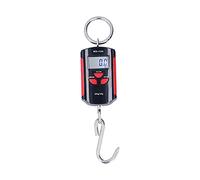 Báscula de grúa de 440 lb / 200 kg, mini báscula colgante digital con gancho de acero inoxidable, pantalla LCD y báscula de división de 0,1 kg para pesca, equipaje, caza al aire libre(rojo)