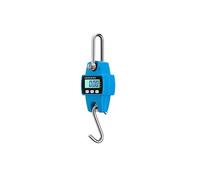 Báscula de grúa de alta precisión de 300kg, báscula electrónica portátil de acero inoxidable con gancho for colgar, báscula Industrial Digital LCD Kg/Lb/N(Blauw)