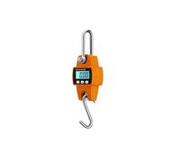 Báscula de grúa de alta precisión de 300kg, báscula electrónica portátil de acero inoxidable con gancho for colgar, báscula Industrial Digital LCD Kg/Lb/N(Oranje)