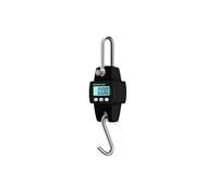 Báscula de grúa de alta precisión de 300kg, báscula electrónica portátil de acero inoxidable con gancho for colgar, báscula Industrial Digital LCD Kg/Lb/N(Nero)
