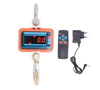 Báscula de grúa digital con capacidad de 4400 lb 2000 kg y control remoto - Báscula colgante resistente con clase de precisión OIML III y pantalla LED para pesaje en fábrica y