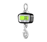 Báscula de grúa digital de 2 toneladas y 0,1 kg con gancho(Black)