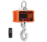 Báscula de Grúa Electrónica Carga resistente electrónica de la escala Crance del indicador digital grúa gancho peso industrial(500kg orange)