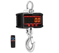 Báscula de Grúa Electrónica Carga resistente electrónica de la escala Crance del indicador digital grúa gancho peso industrial(500kg black)