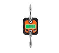 Báscula de grúa Mini báscula de grúa electrónica de 100kg, gancho de pesaje colgante resistente, báscula de ganado Industrial LCD portátil Steelyard, 250kg Celda de carga de pesaje dedicada(Oranje)