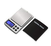 Báscula de joyería, báscula de bolsillo para monedas, 200 g/0,01 g, con pantalla LCD retroiluminada, báscula digital de bolsillo negra para joyas, monedas, hierbas