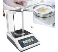 Báscula de laboratorio de precisión de 0,0001G, balanza analítica de laboratorio de alta precisión, con parabrisas, báscula científica digital/joyería/báscula de cocina(0.1mg/100g)