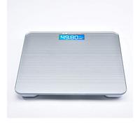 Báscula de pesaje, balanzas de baño digitales de alta precisión para el cuerpo, puerto USB de diseño delgado de carga(Plateado)