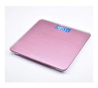 Báscula de pesaje, balanzas de baño digitales de alta precisión para el cuerpo, puerto USB de diseño delgado de carga(Rosa)