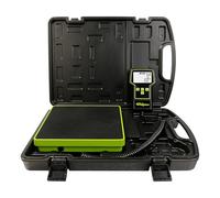 Báscula de peso de carga de refrigerante, herramienta HVAC verde de precisión, báscula digital de alta precisión con pantalla retroiluminada, portátil y duradera con funda de transporte, diseño