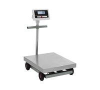 Báscula de plataforma - 600 kg / 0,1 kg - 50 x 60 cm - con ruedas - kg / lb - LCD | Steinberg Systems