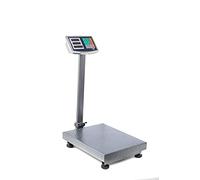 Báscula de Plataforma Digital 150 kg - Báscula Pesa Paquetes Profesional con Plataforma 40×30 cm, Precisión 50 g, Pantalla LED, Batería Recargable y Alimentación AC, kg/lb