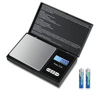 Báscula de Precisión 500g / 0.01g,Báscula de Joyería,Balanzas de Portátiles,con Pantalla LCD y 7 Unidades,Plataforma de Acero Inoxidable, 【Función de Tara】