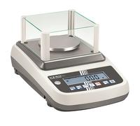 Báscula de precisión KERN, con protección frente al viento y ajuste automático, calibrable