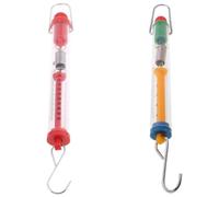 Báscula de resorte transparente de 500 g/5 N, capacidad de peso, fácil de operar, portátil, para enseñar equipos de laboratorio, instrumentos de medición para pérdida de peso