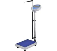 Báscula de salud digital con medidor de altura, báscula electrónica for medir altura y peso, capacidad de 150 kg