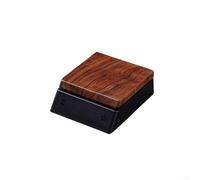 Báscula de té de alta precisión de 0,1 g, báscula electrónica recargable con control táctil, estilo compacto de madera de nogal para café y preparación de alimentos