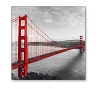 Beurer GS 215 Báscula de vidrio San Francisco, báscula personal digital con vidrio de seguridad, capacidad de carga de hasta 180 kg, pantalla Magic, pantalla de matriz de puntos
