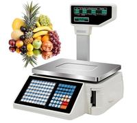 Báscula Digital con Impresión de Etiquetas de Precio/Báscula con Cálculo de Precios Báscula contadora Comercial Digital con Pantalla de Poste, Báscula Digital Machine