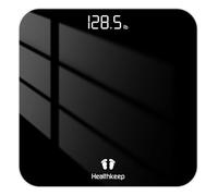 Báscula digital de baño para peso corporal, báscula de peso con sensores de alta precisión, diseño de esquina redonda precisa, pantalla LED, 180 kg