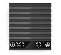 Báscula digital de café, báscula electrónica con temporizador para verter sobre café expreso, peso de cocina (negro)