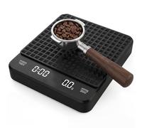 Báscula digital de café con temporizador, instrumento de pesaje de espresso de alta precisión de 3 kg/0,1 g, dispositivo de cocina recargable para verter y gotear, pantalla LED invisible con