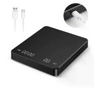 Báscula digital de café con temporizador positivo y negativo, 3 kg/0,1 g, de alta precisión, mate