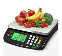 Báscula digital de cocina de 30 kg, báscula de alimentos comercial con función de conteo y tara, báscula de cálculo de alta precisión, robusta para panadería, carne, productos, envío y correo