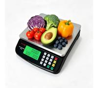 Báscula digital de cocina de 30 kg, precisión de 1 g y cálculo de precio