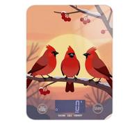 Báscula digital de cocina pequeña con pantalla LCD para pájaros, pájaros, nieve, 11 libras/0 18 onzas, 5 kg/5 g (escenario) pequeña báscula digital de cocina con 4 unidades para hornear, hornear