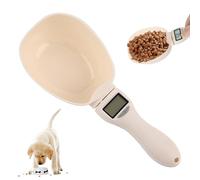 Báscula digital de cocina precisa en 1 g: 800 g, báscula digital de cocina con pantalla LCD, cuchara medidora extraíble para especias, harina, líquido, comida para perros, báscula de especias
