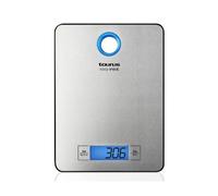 Taurus Easy Inox - Báscula de cocina digital de capacidad 5 kg, función tara, 4 sensores de precisión, color plateado