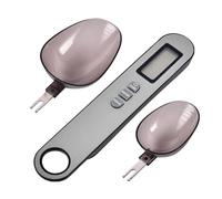 Báscula digital de cuchara, cuchara medidora electrónica alimentada por pilas de moneda, báscula de cuchara ajustable de alta precisión, cabezales de cuchara intercambiables para leche en polvo