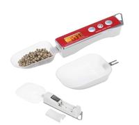 Báscula digital de cuchara, cuchara medidora electrónica de alta precisión, cucharas con pantalla LCD, herramienta de pesaje de cocina multiunidad, báscula de alimentos para el hogar con función de